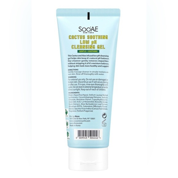 Soo’AE Cactus‎ Soothing Low pH Cleansing Gel - 2pack new - Picture 2 of 6